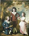 The Children of Hugh and Sarah Wood of Swanwick, Derbyshire by Joseph Wright of Derby